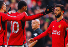 “Man Utd vs Everton: Bruno Fernandes and Marcus Rashford Penalties Secure Victory for Erik ten Hag’s Side” Man Utd