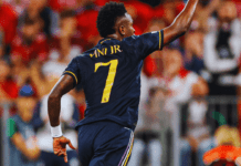 “Bayern vs Real Madrid| Next Showdown at the Bernabéu: Vini Jr. Brace Sets the Stage for a Thrilling Finale” Real Madrid